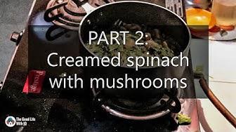 'Video thumbnail for Recipe: Creamed spinach with mushrooms'