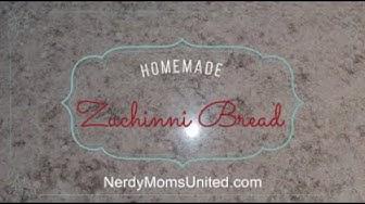 'Video thumbnail for How to make homemade zucchini bread'