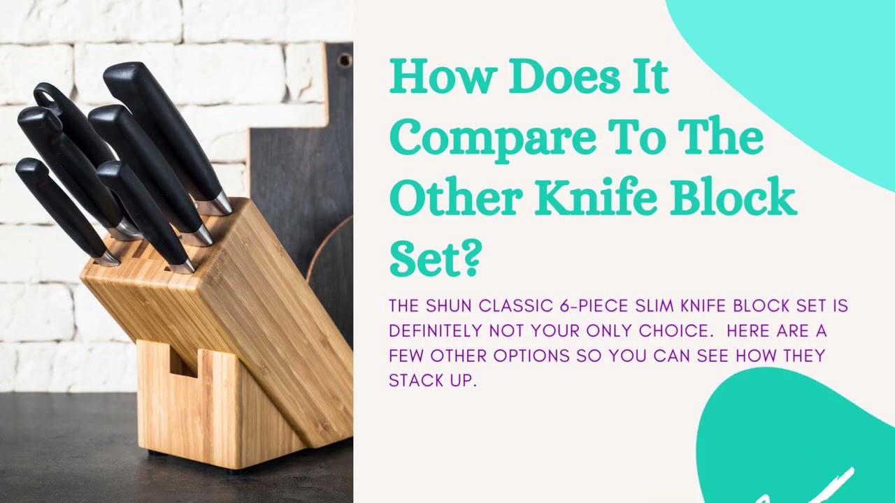 'Video thumbnail for Shun Classic 6 Piece Slim Knife Block Set Review'
