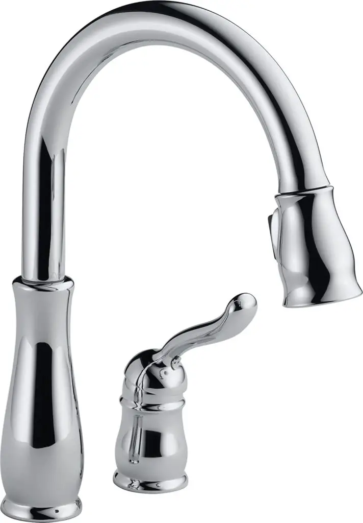 best kitchen sink faucet: delta leland