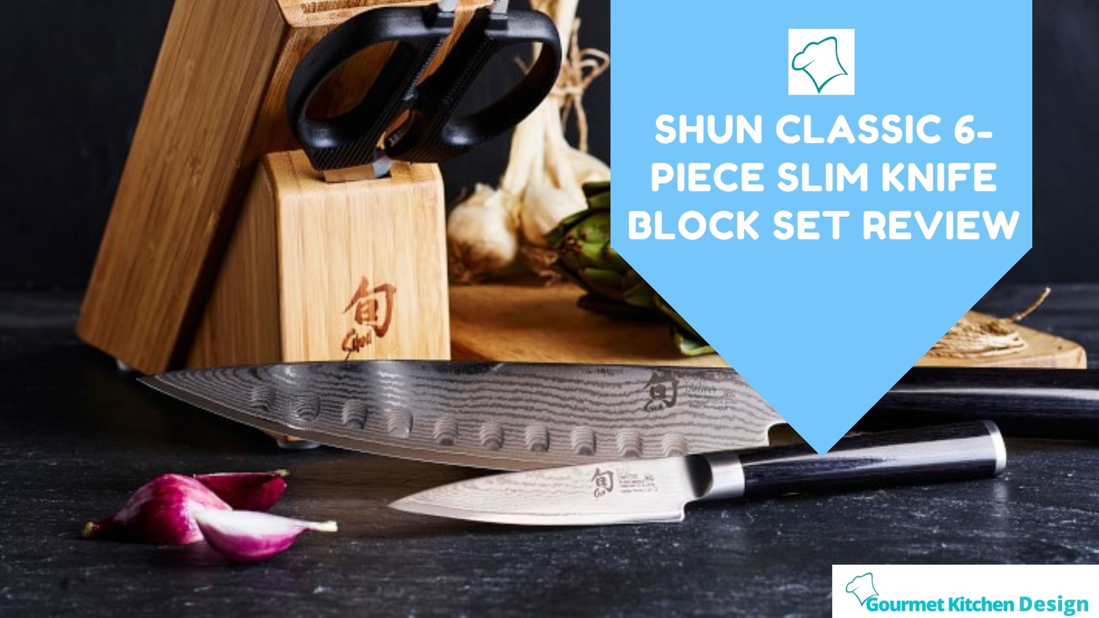 Shun Classic 6-piece Slim Knife Block Set
