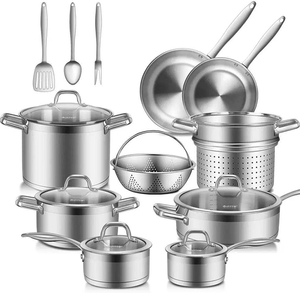 Best Nonstick Induction Cookware : Duxtop Professional Induction Cookware Set