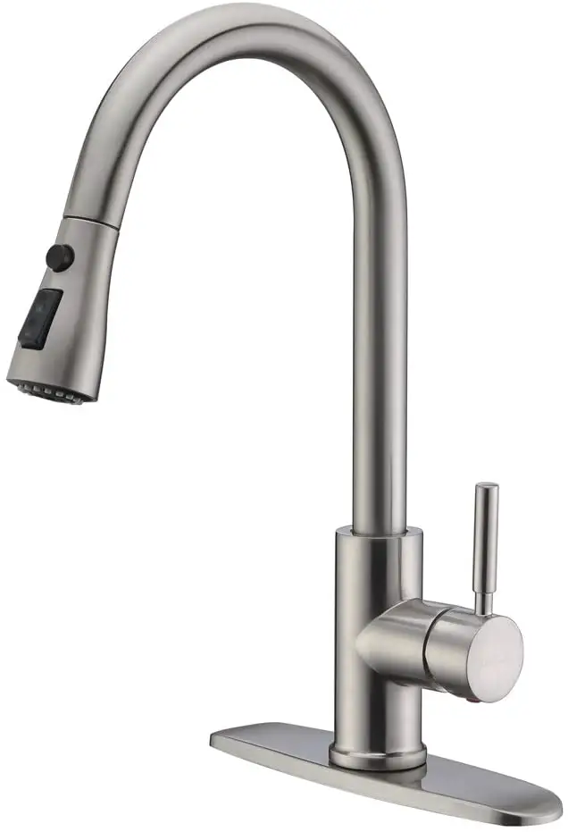 Best Pulldown Kitchen Faucets:  WEWE 