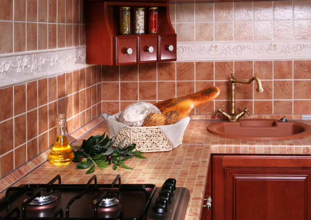 best kitchen countertops: ceramic tile