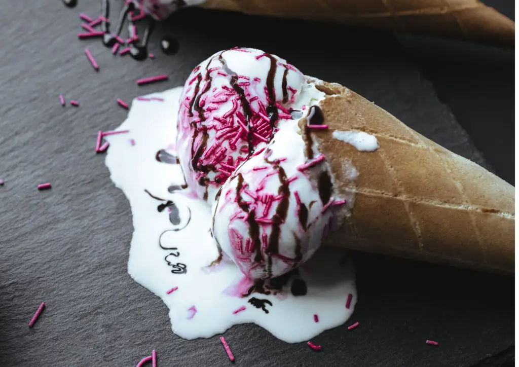 3-Ingredient Homemade Ice Cream in a cone